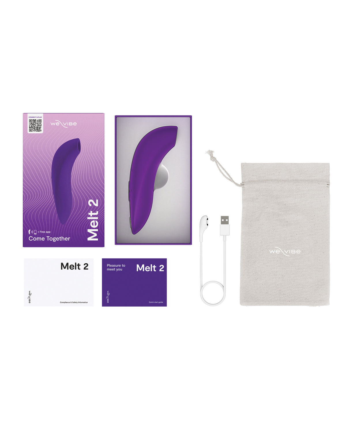 We-Vibe Melt 2 Couples Pleasure Air Stimulator – Purple – view 6