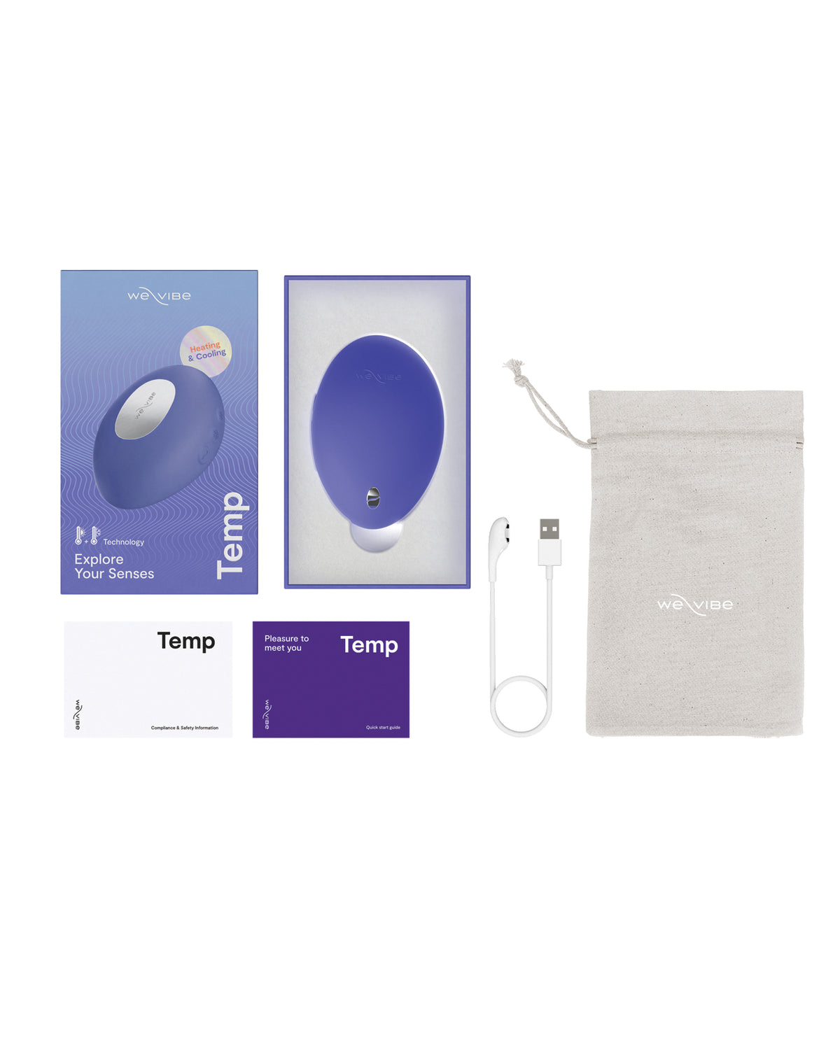 We-Vibe Temp Heating & Cooling Vibrator – Lavender Blue – view 6