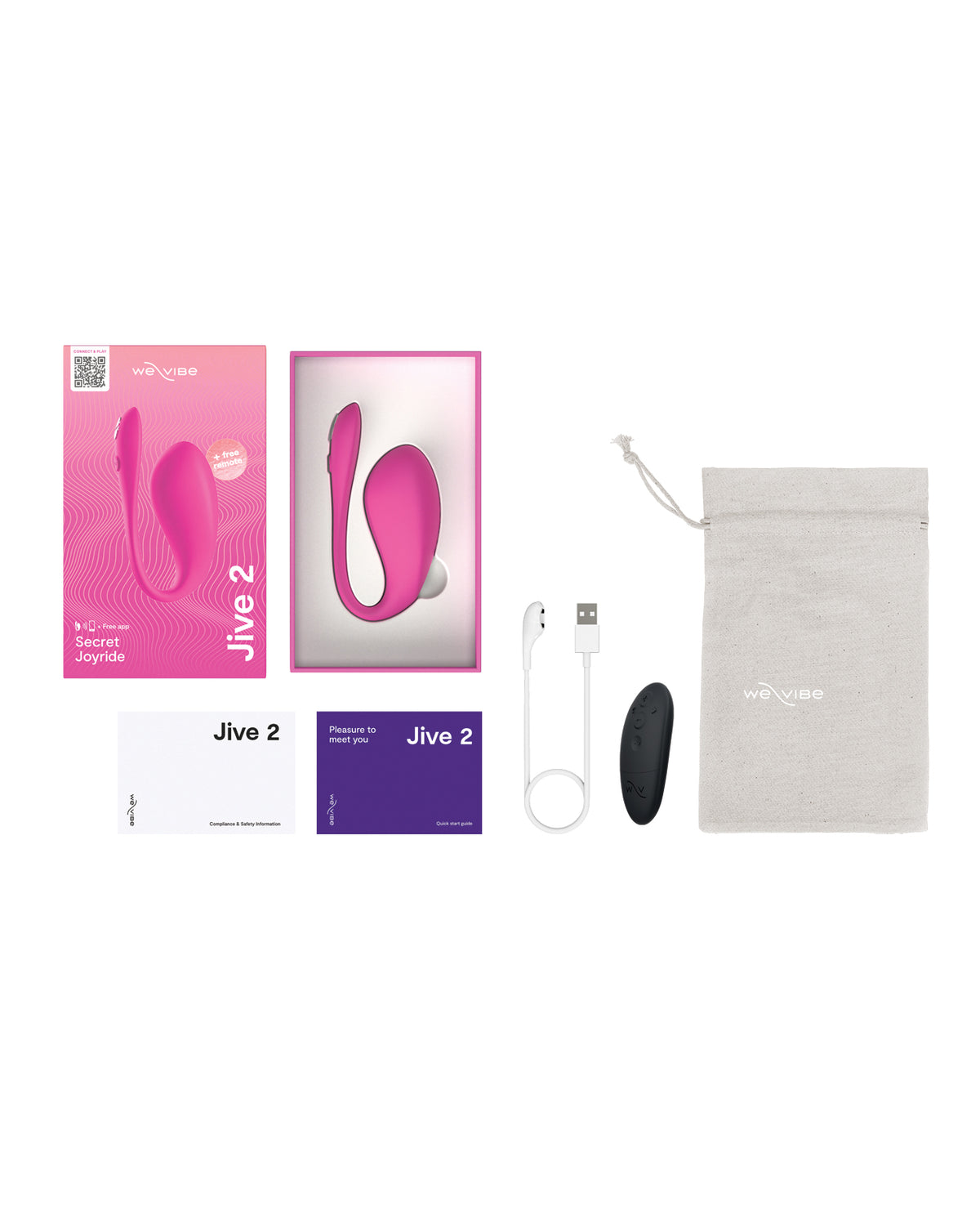 We-Vibe Jive 2 Wearable G-Spot Vibrator – Electric Pink – view 5