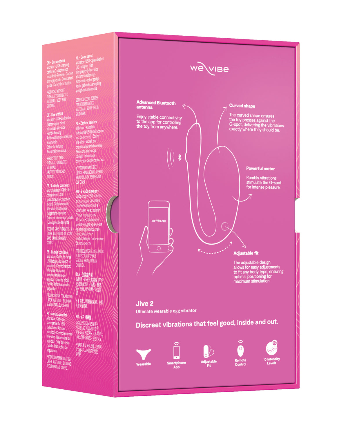 We-Vibe Jive 2 Wearable G-Spot Vibrator – Electric Pink – view 6
