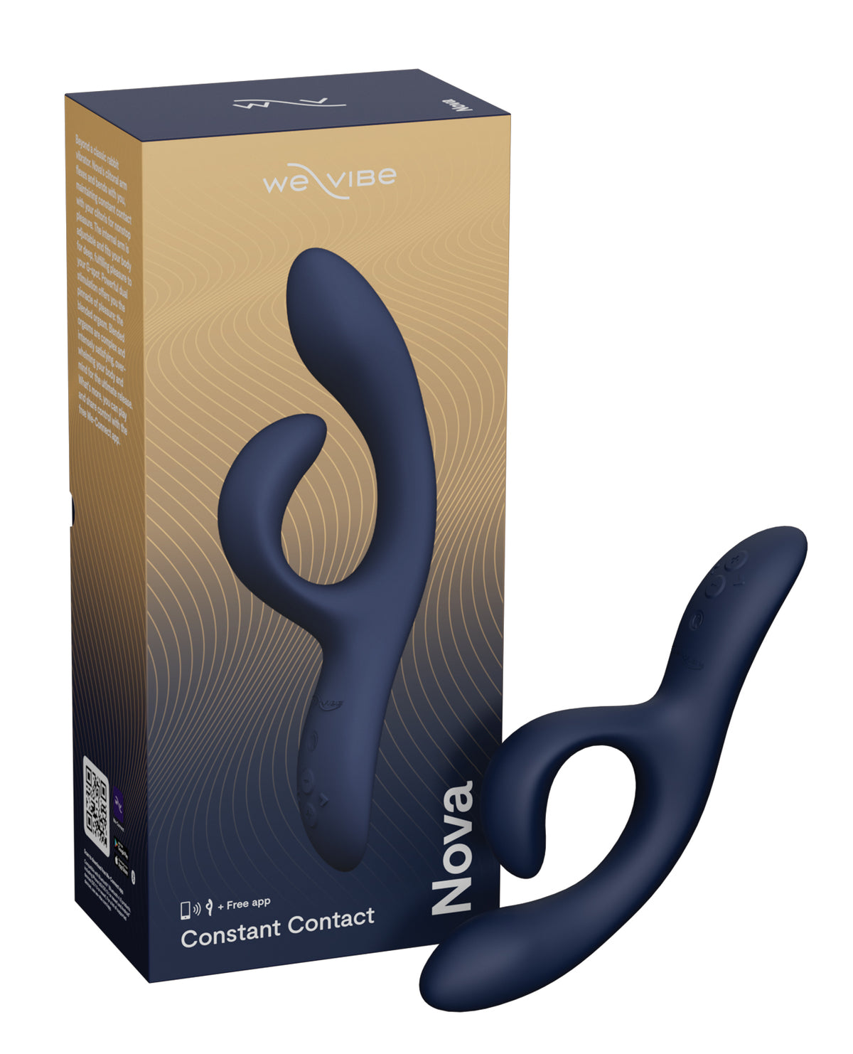 We-Vibe Nova 2 Flexible Rabbit Vibrator – Midnight Blue