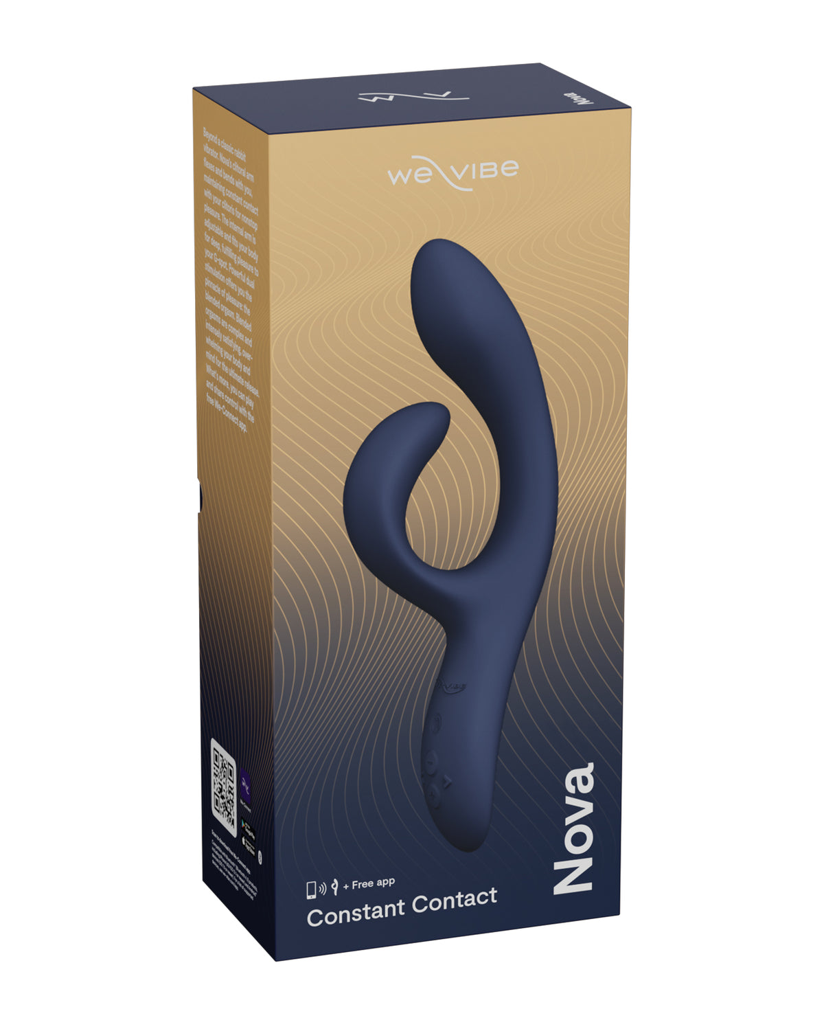 We-Vibe Nova 2 Flexible Rabbit Vibrator – Midnight Blue – view 2