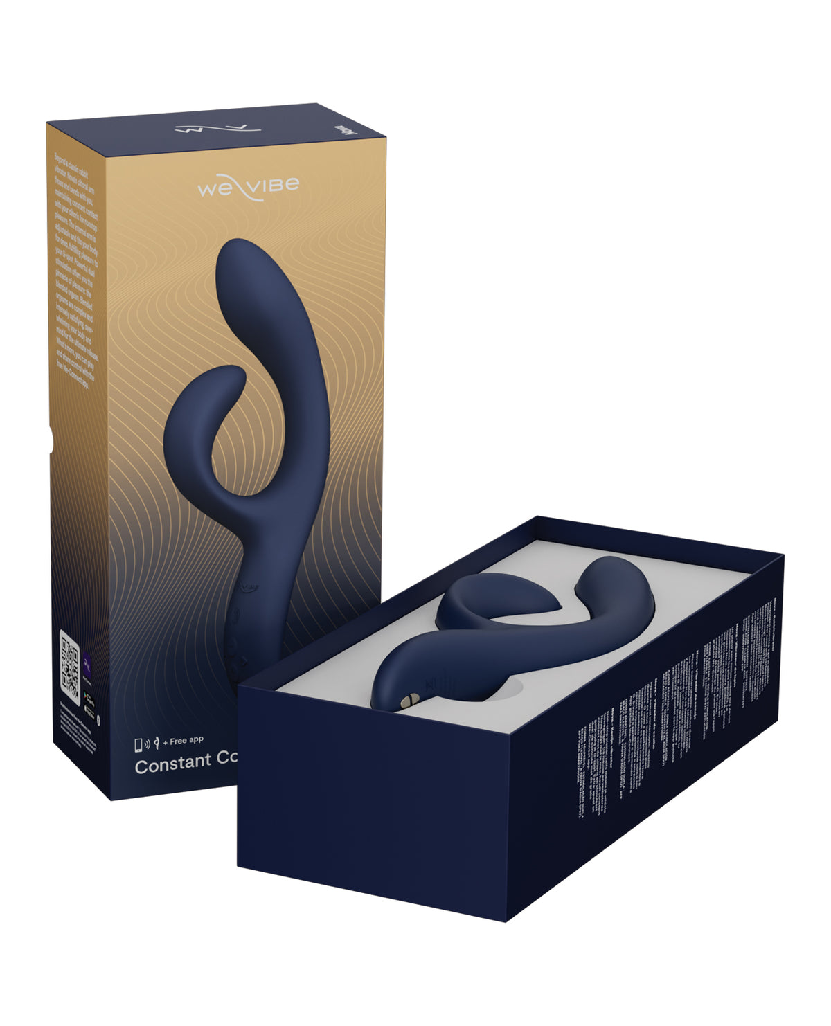 We-Vibe Nova 2 Flexible Rabbit Vibrator – Midnight Blue – view 3