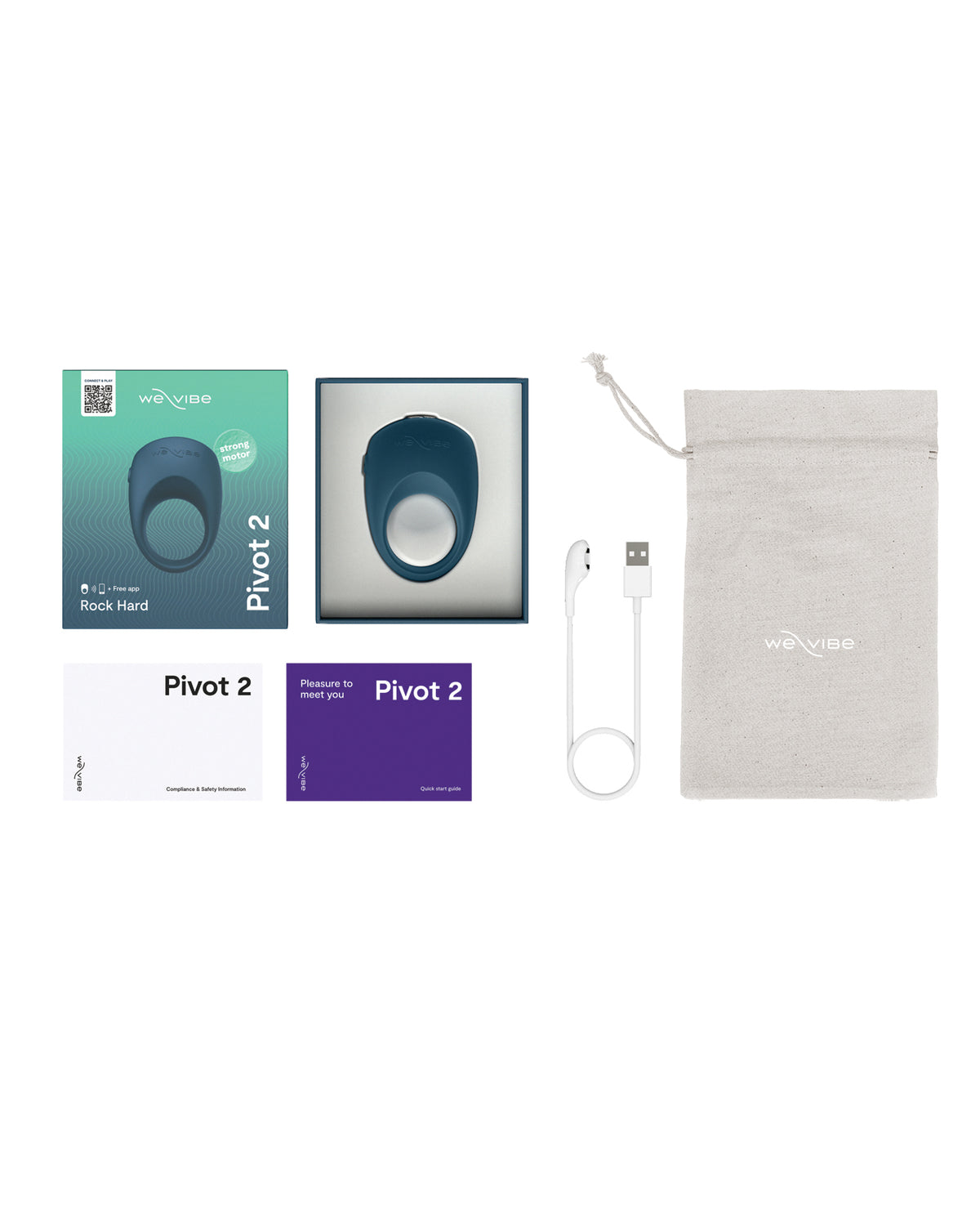 We-Vibe Pivot 2 Vibrating Ring – Slate – view 5