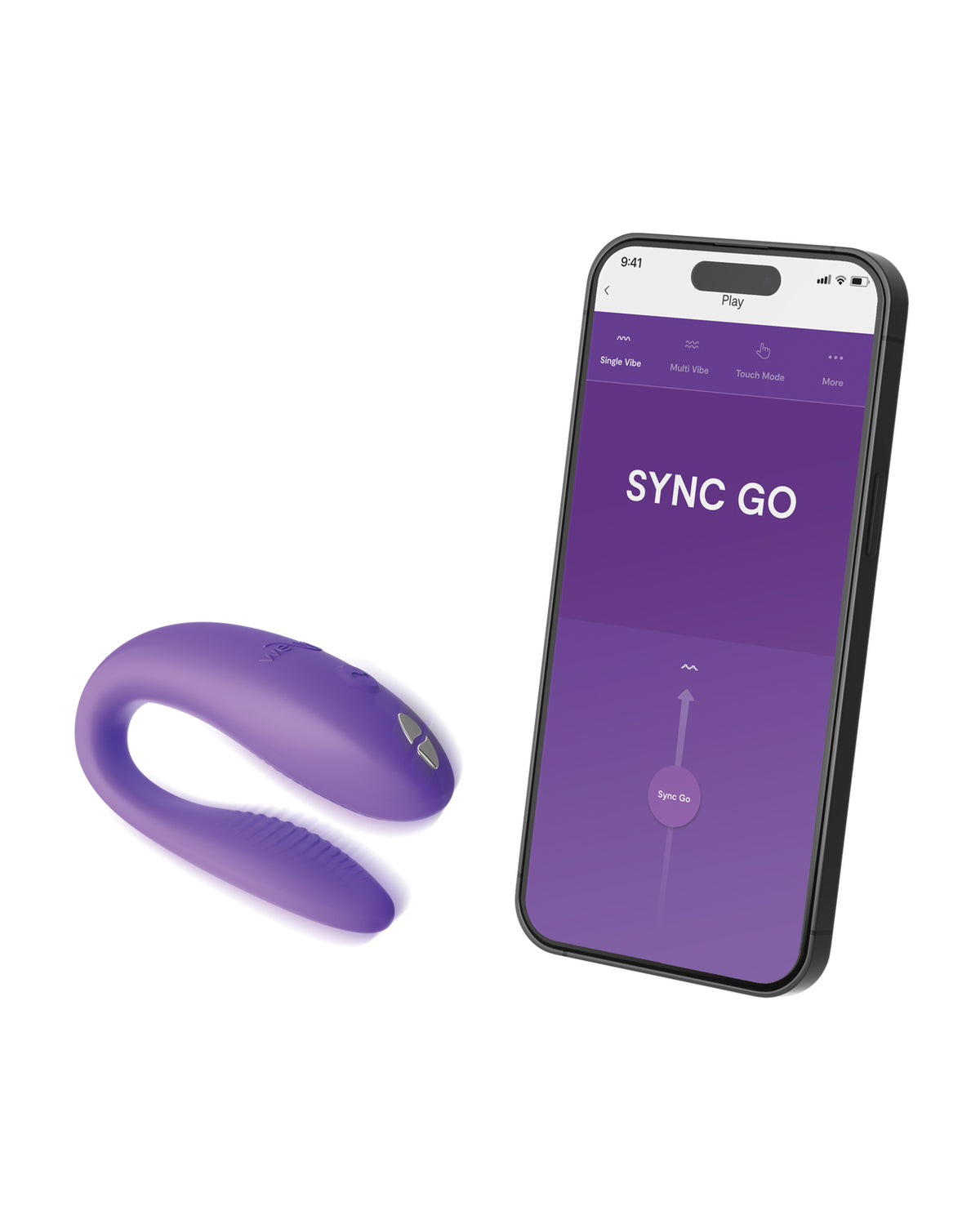 We-Vibe Sync Go Travel Couples Vibrator – Light Purple – view 4