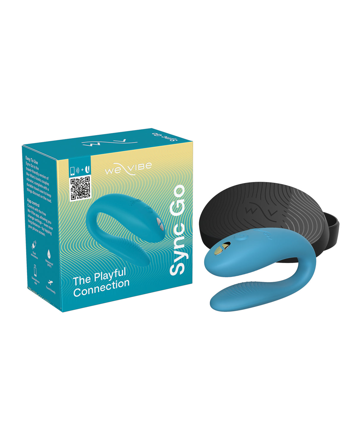 We-Vibe Sync Go Travel Couples Vibrator – Turquoise