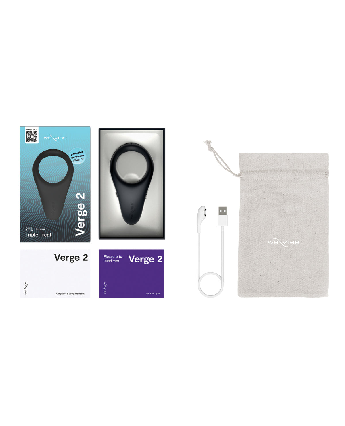 We-Vibe Verge 2 Vibrating Ring – Black – view 5