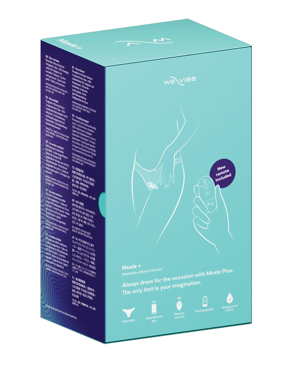 We-Vibe Moxie+ Panty Vibrator – Aqua – view 2