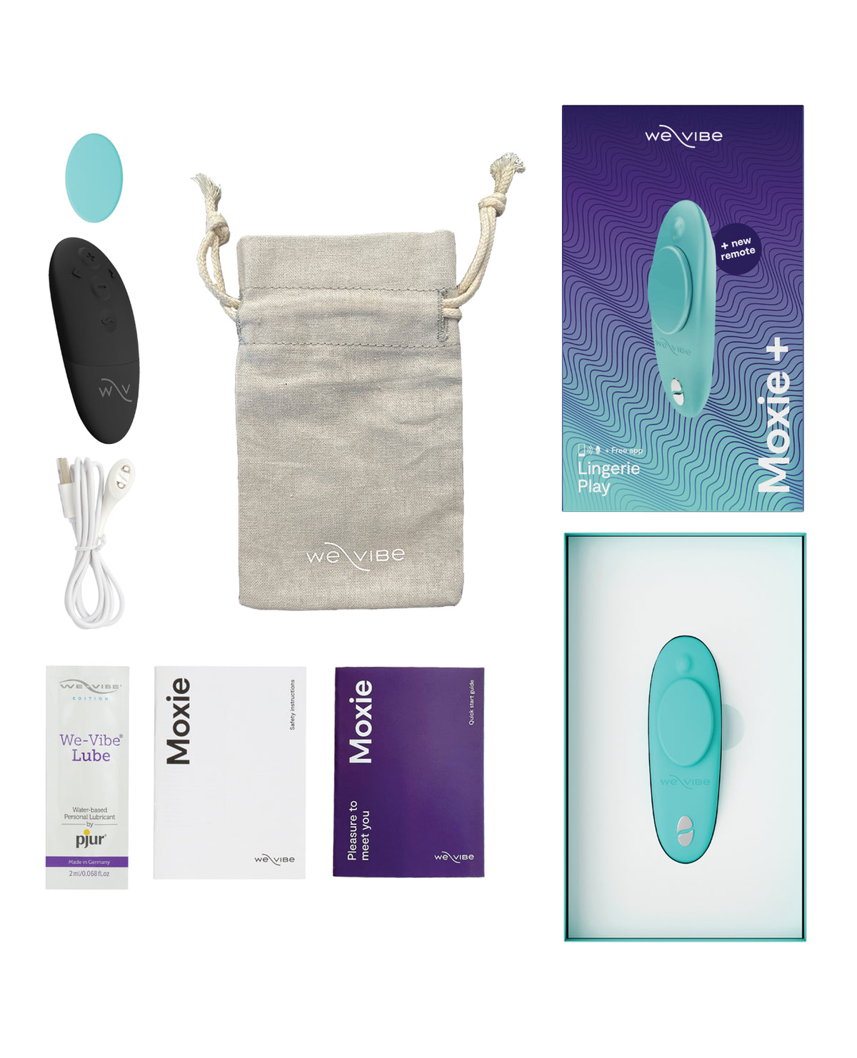 We-Vibe Moxie+ Panty Vibrator – Aqua – view 4