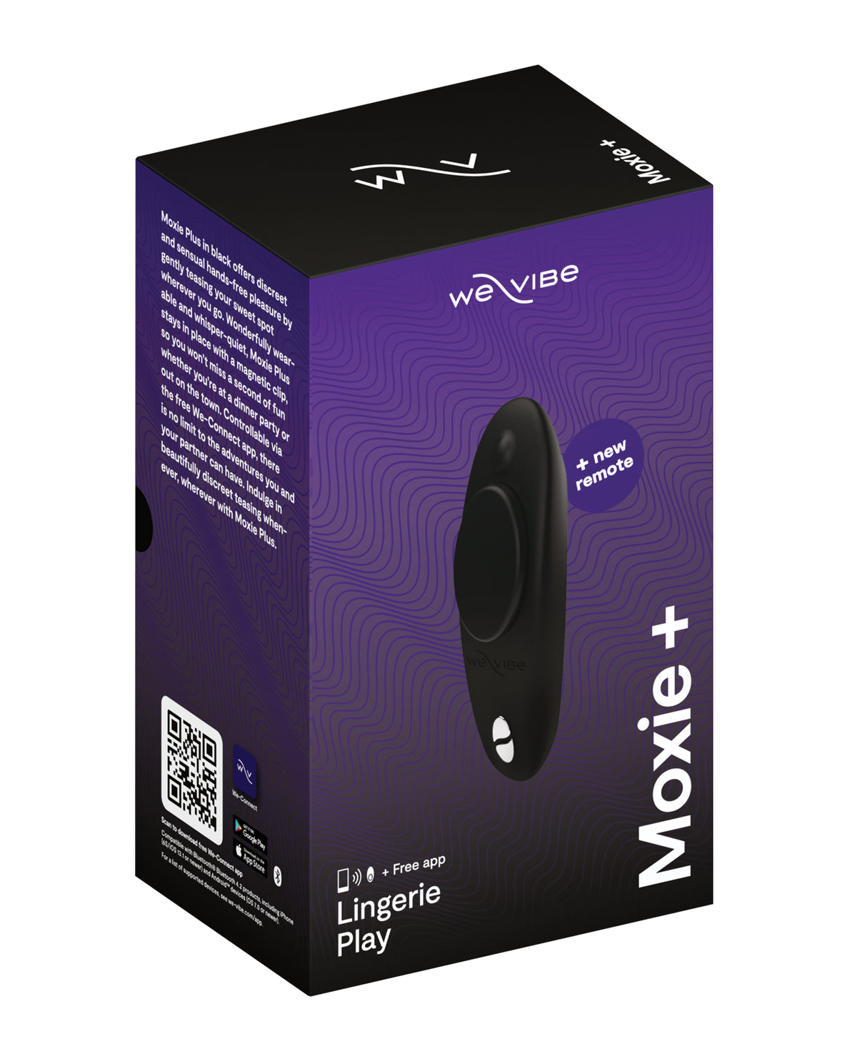 We-Vibe Moxie+ Panty Vibrator – Satin Black