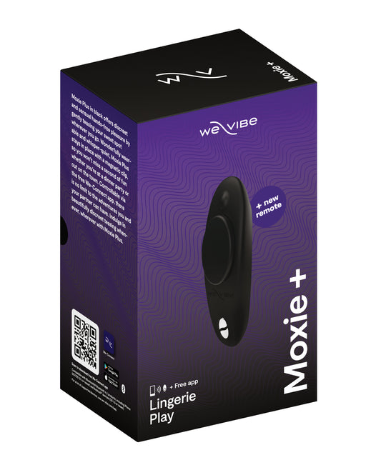 We-Vibe Moxie+ Panty Vibrator – Satin Black