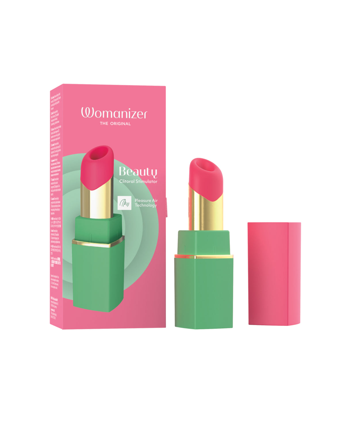 Womanizer Beauty Lipstick Pleasure Air Toy – Green/Pink
