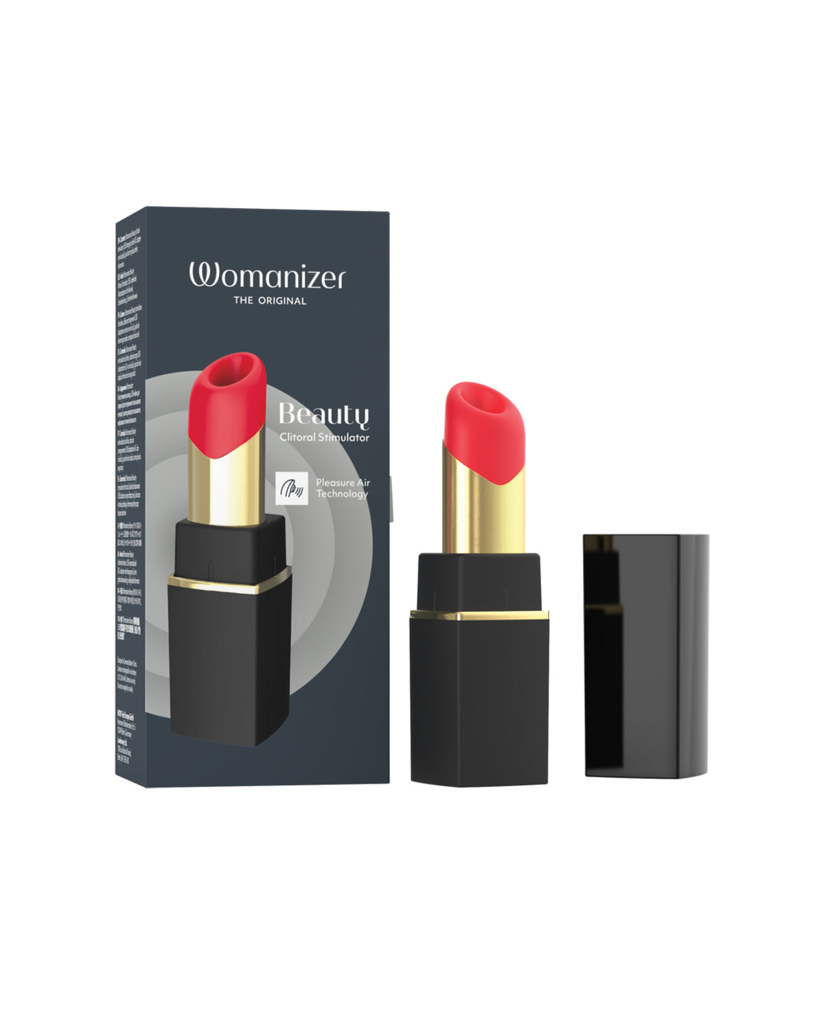 Womanizer Beauty Lipstick Pleasure Air Toy – Black/Gold