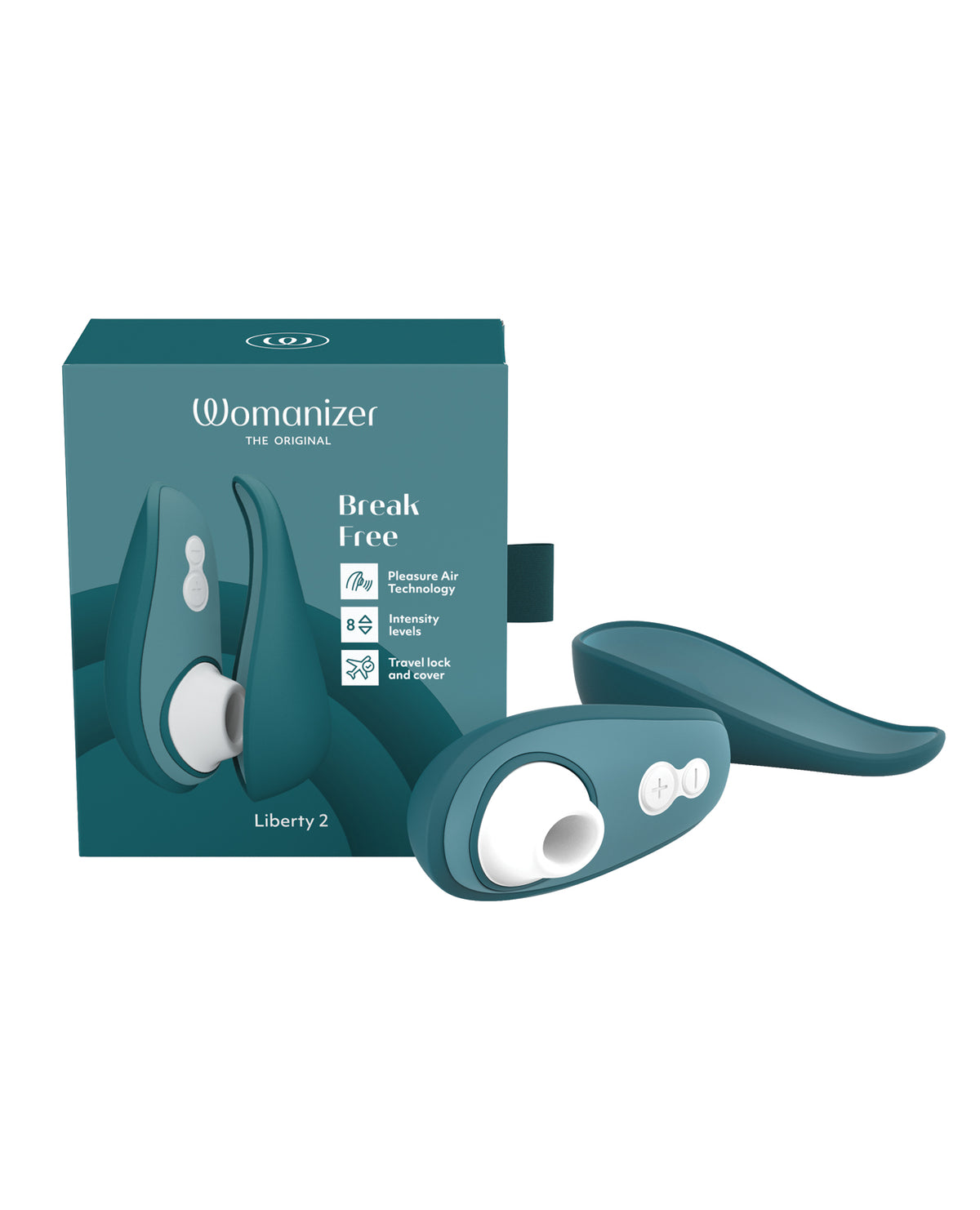 Womanizer Liberty 2 Travel Pleasure Air Stimulator – Dark Petrol