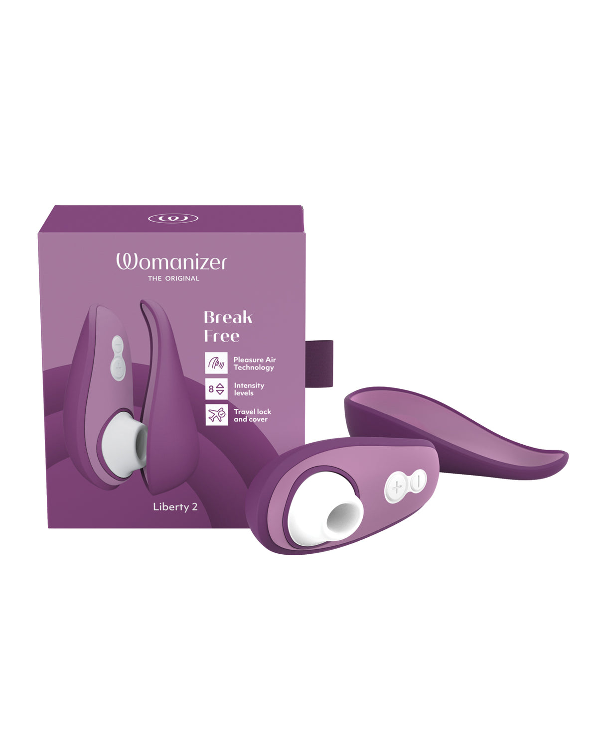 Womanizer Liberty 2 Travel Pleasure Air Stimulator – Purple