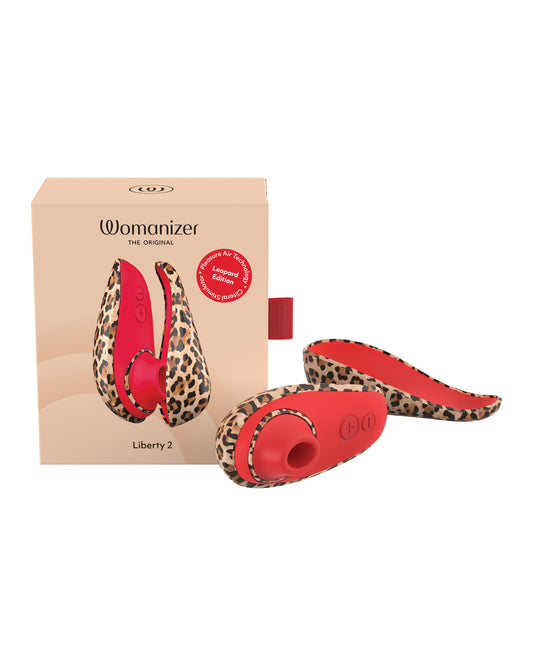Womanizer Liberty 2 Travel Pleasure Air Stimulator – Leopard