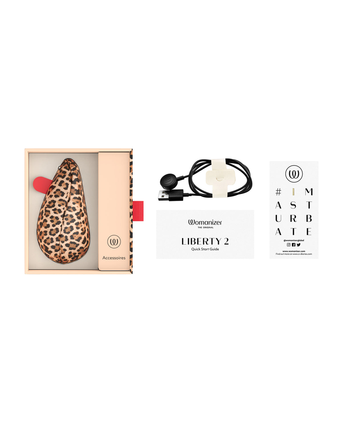 Womanizer Liberty 2 Travel Pleasure Air Stimulator – Leopard – view 6