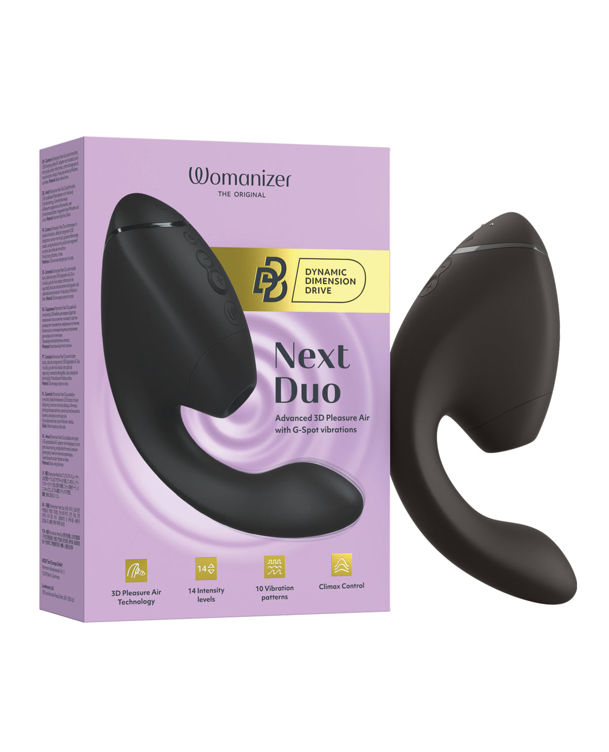 Womanizer Next Duo 3D Pleasure Air Rabbit Vibrator – Black