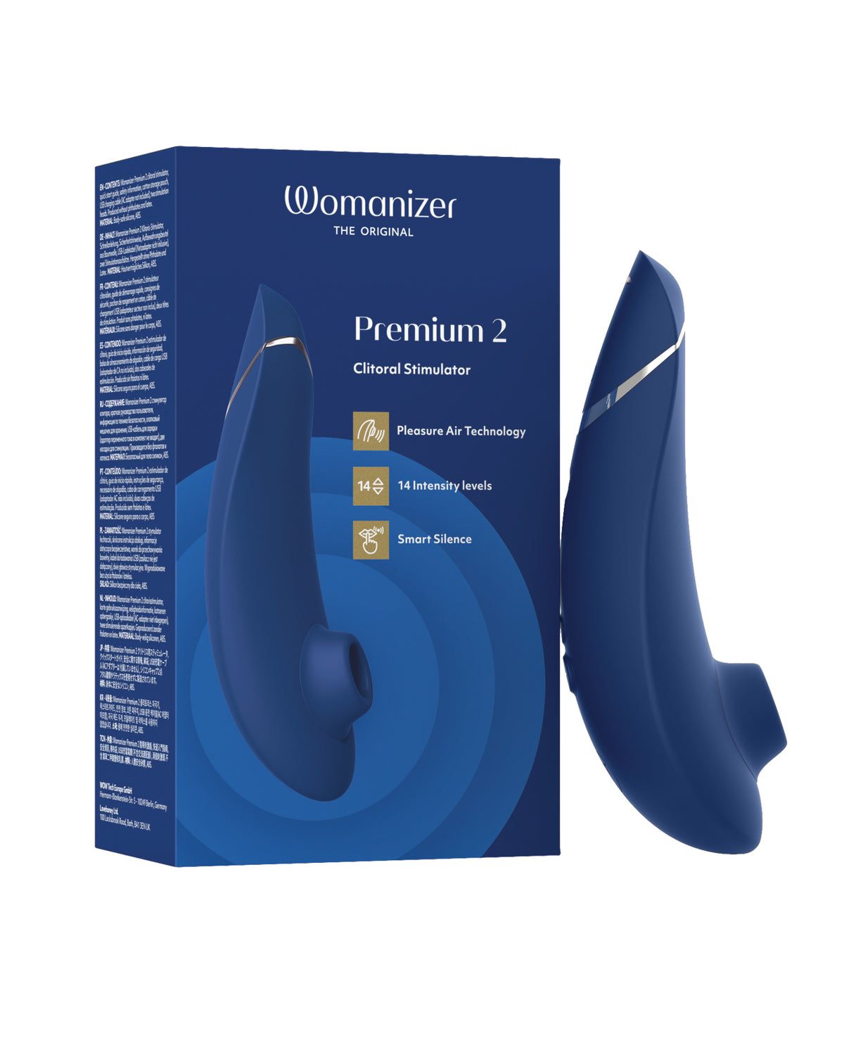 Womanizer Premium 2 Pleasure Air Stimulator – Blueberry