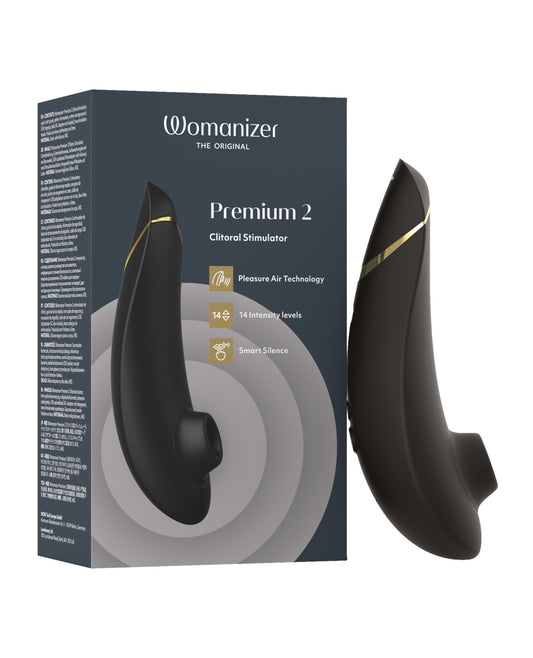 Womanizer Premium 2 Pleasure Air Stimulator – Black