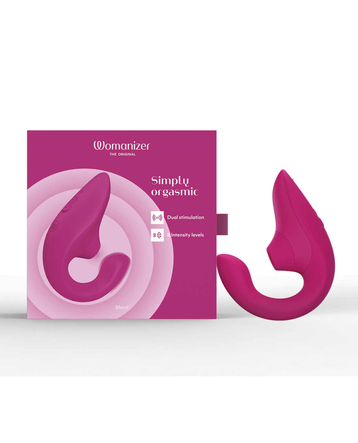 Womanizer Blend Pleasure Air Rabbit Vibrator – Vibrant Pink