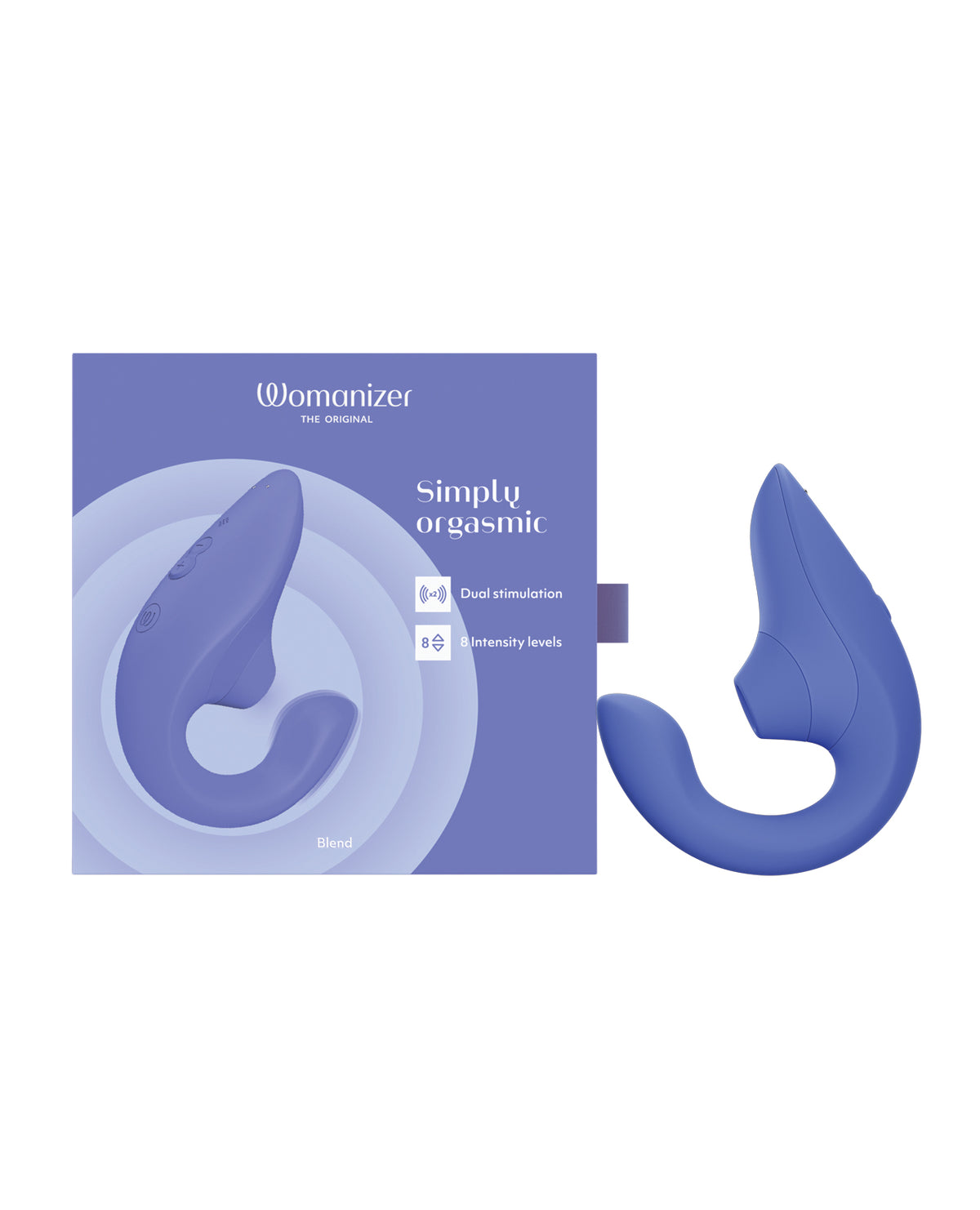 Womanizer Blend Pleasure Air Rabbit Vibrator – Vibrant Blue
