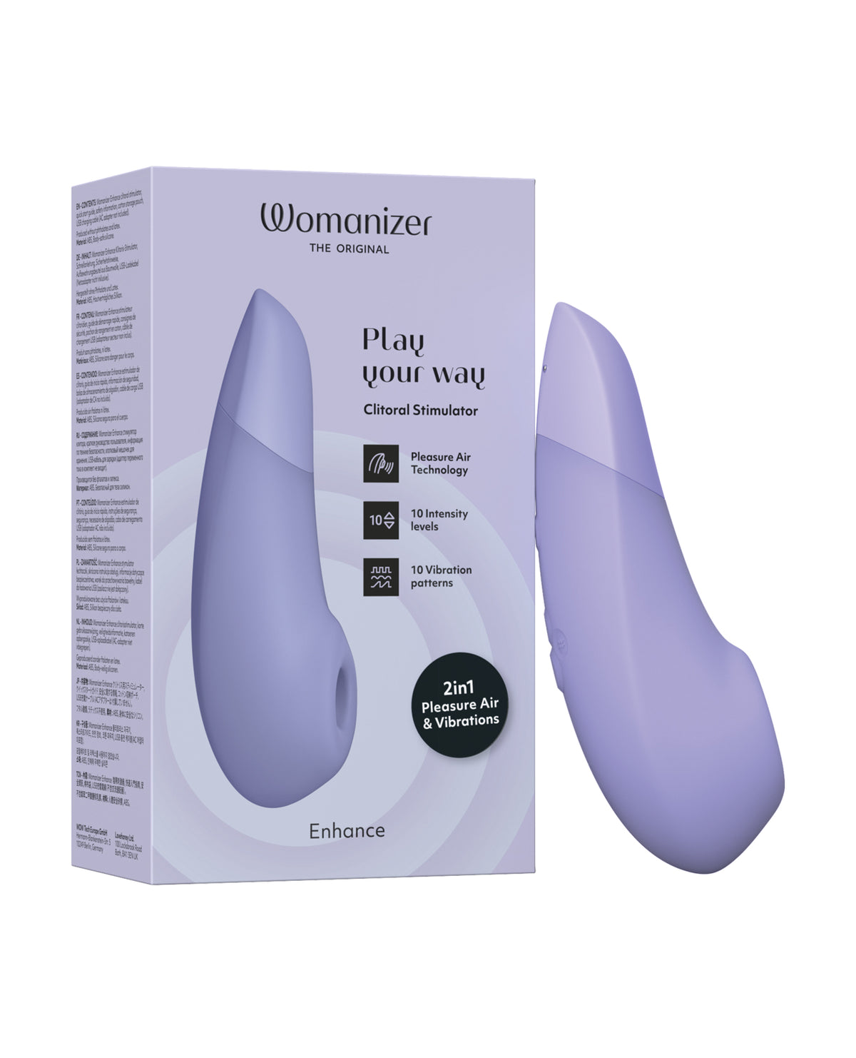 Womanizer Enhance Pleasure Air Clitoral Vibrator – Lilac