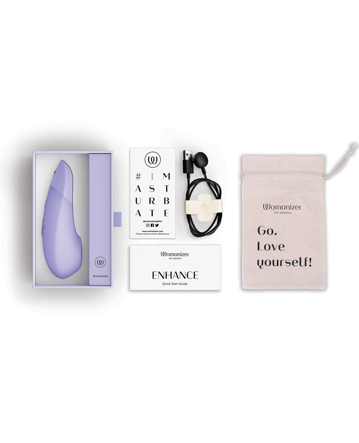 Womanizer Enhance Pleasure Air Clitoral Vibrator – Lilac – view 6
