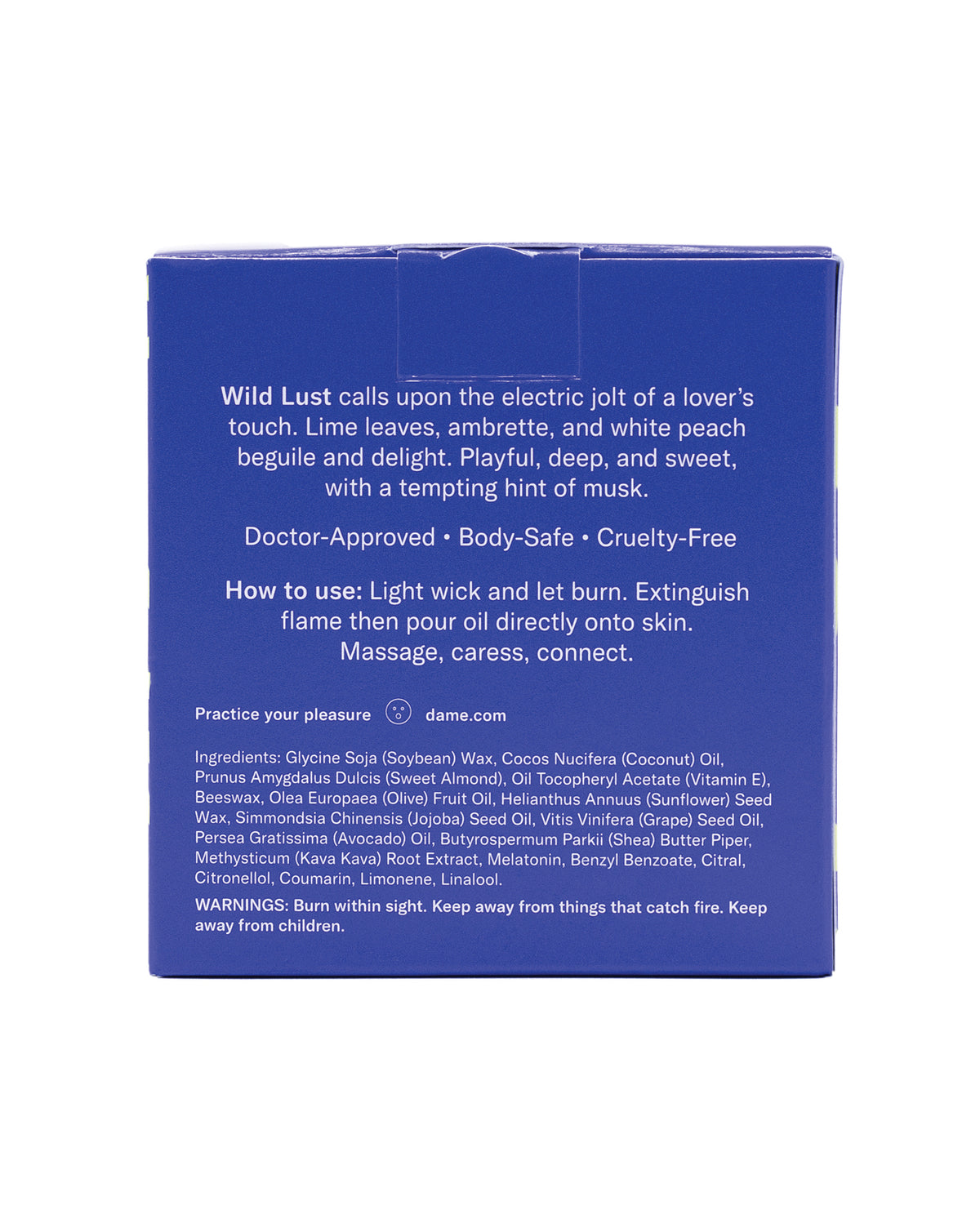 Dame massage oil candle – Wild Lust (view 3)