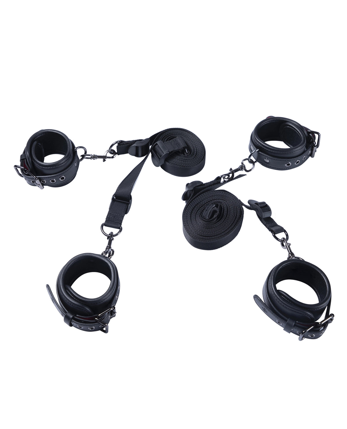 Kinky Play Box under-bed restraint kit in black