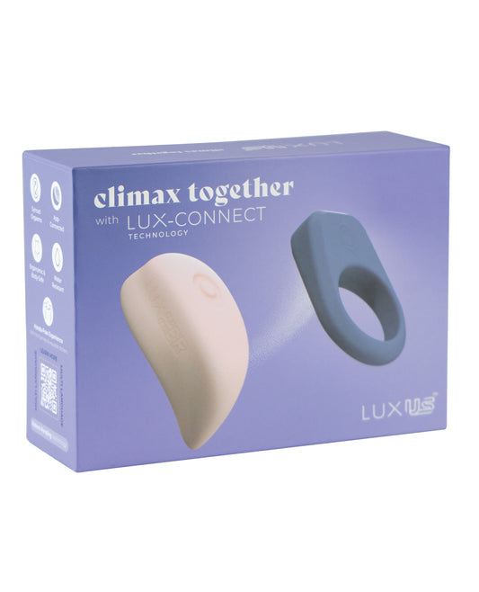 Kiiroo Luxus couples vibrator and ring set in blue