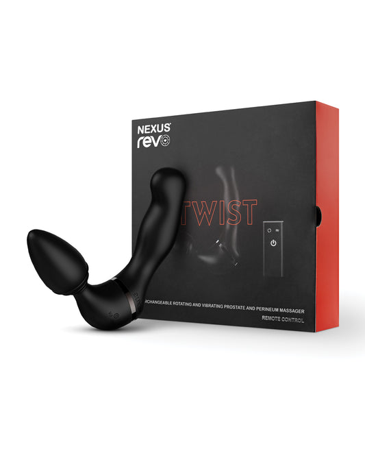 Nexus Revo Twist rotating and vibrating massager in black