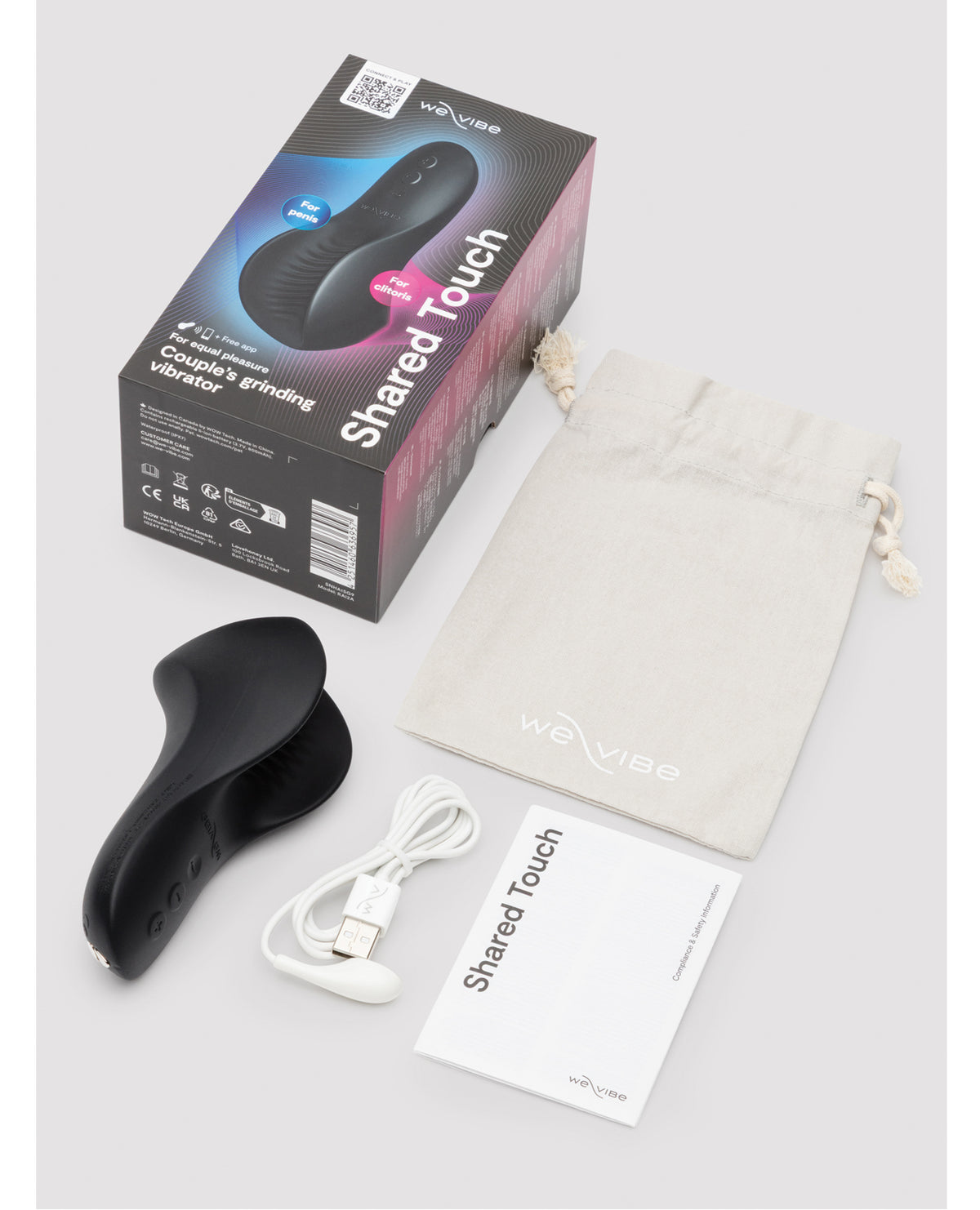 We-Vibe Shared Touch dual-sided couples vibrator – Black (view 5)