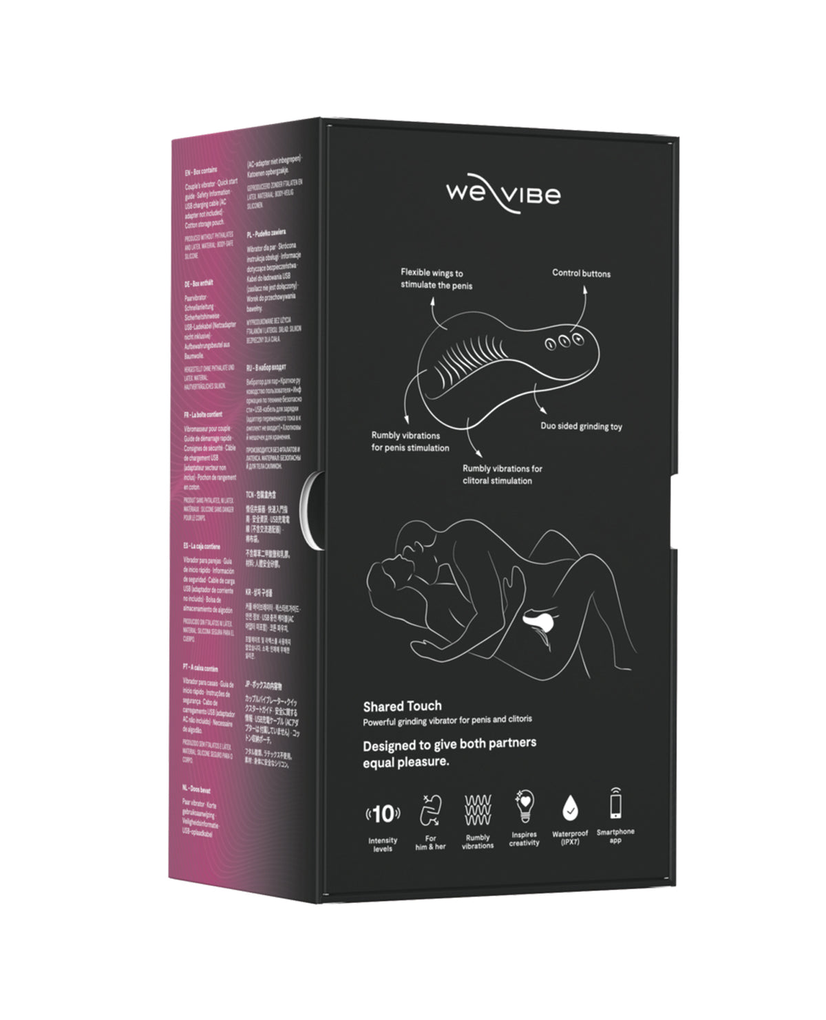 We-Vibe Shared Touch dual-sided couples vibrator – Black (view 6)