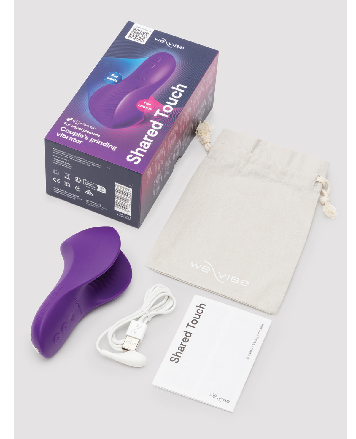 We-Vibe Shared Touch dual-sided couples vibrator – Purple (view 5)