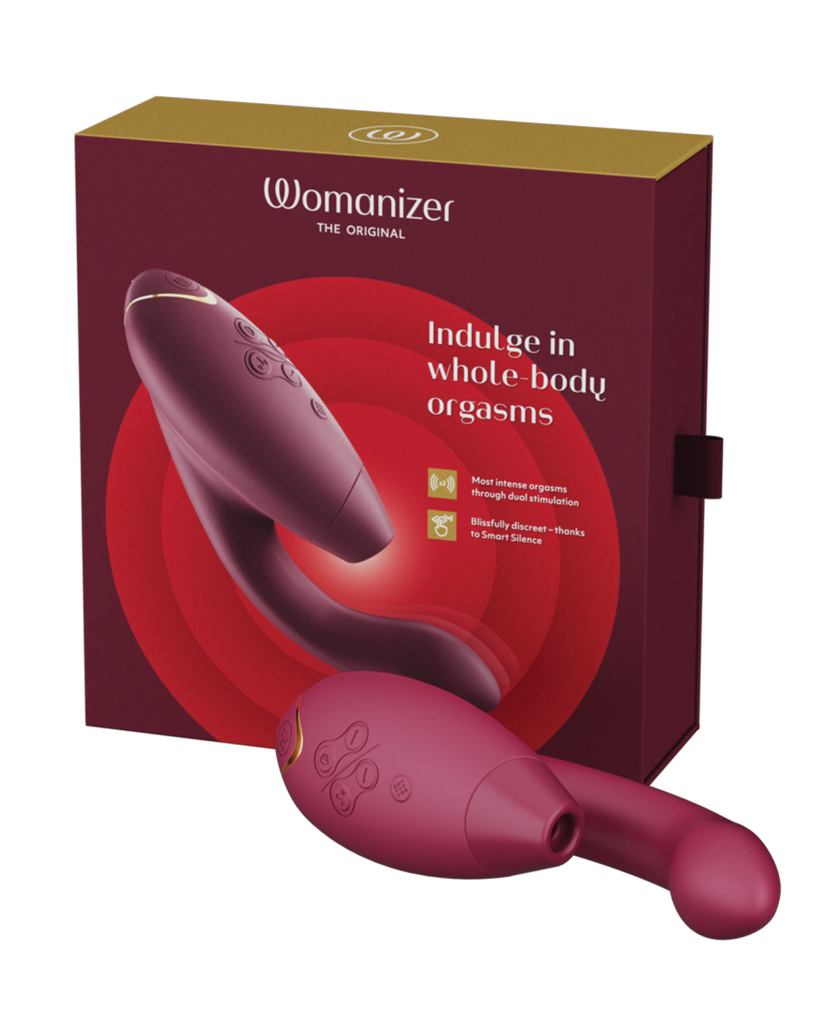 Womanizer Duo 2 Pleasure Air rabbit vibrator – Bordeaux