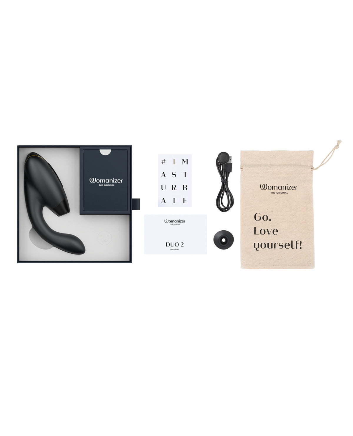 Womanizer Duo 2 Pleasure Air rabbit vibrator – Black (view 6)
