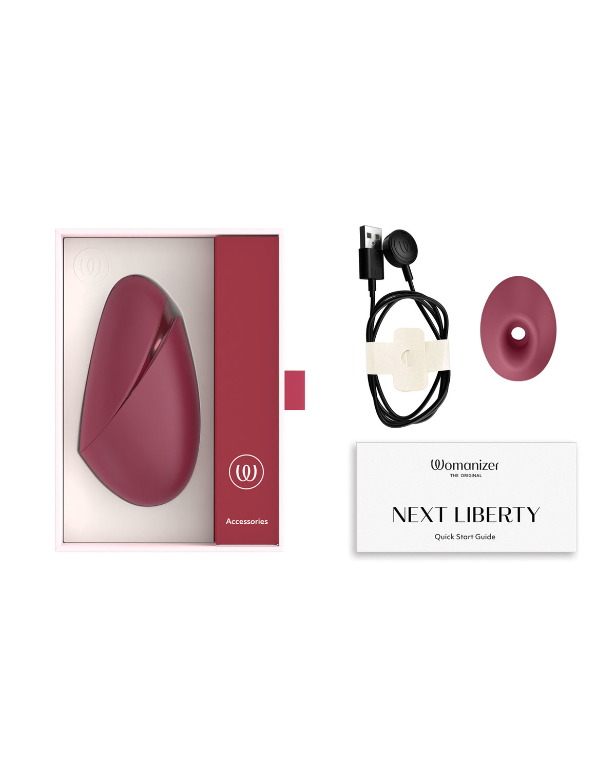 Womanizer Next Liberty compact clitoral stimulator – Bordeaux (view 6)
