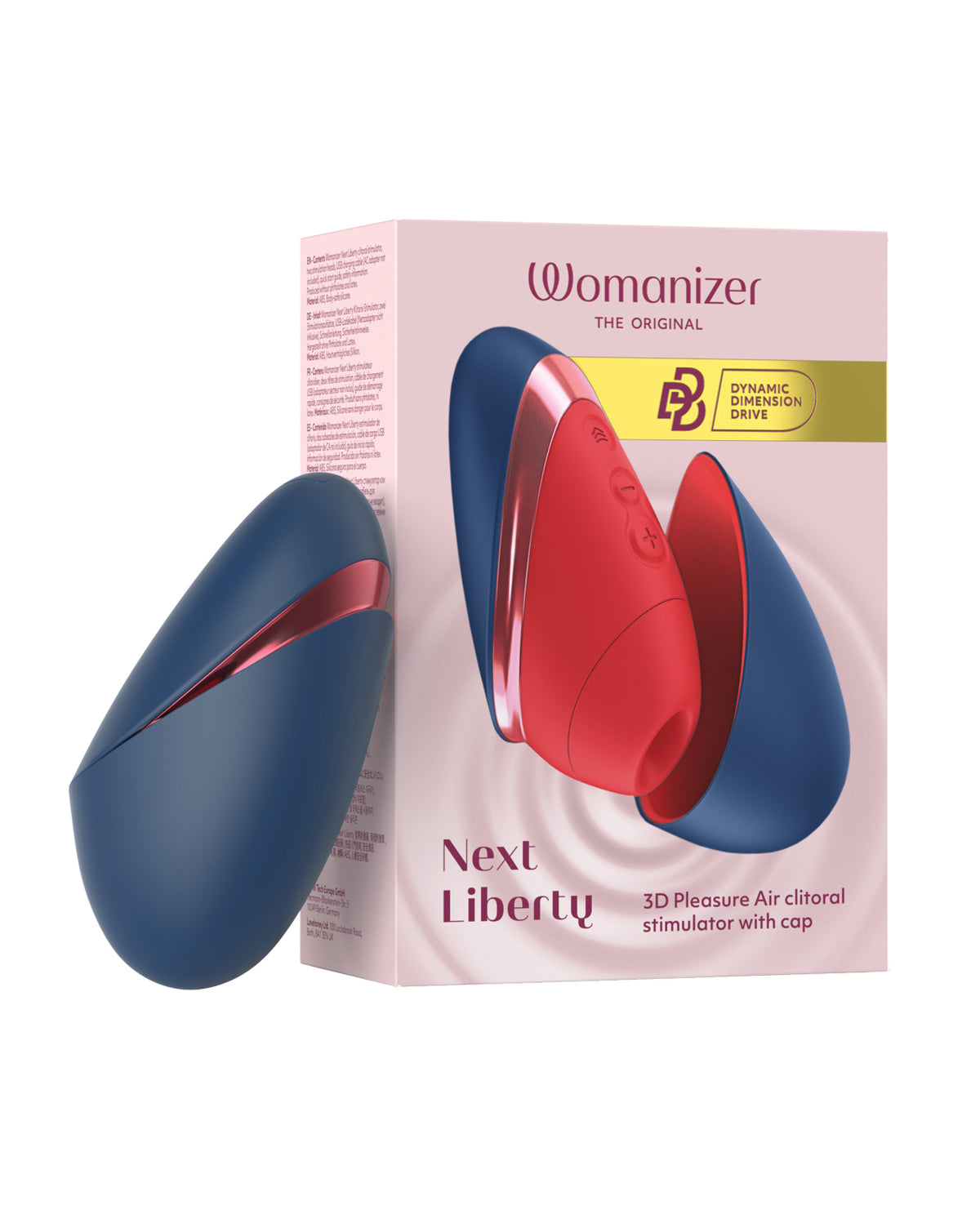 Womanizer Next Liberty compact clitoral stimulator – Blue/Red