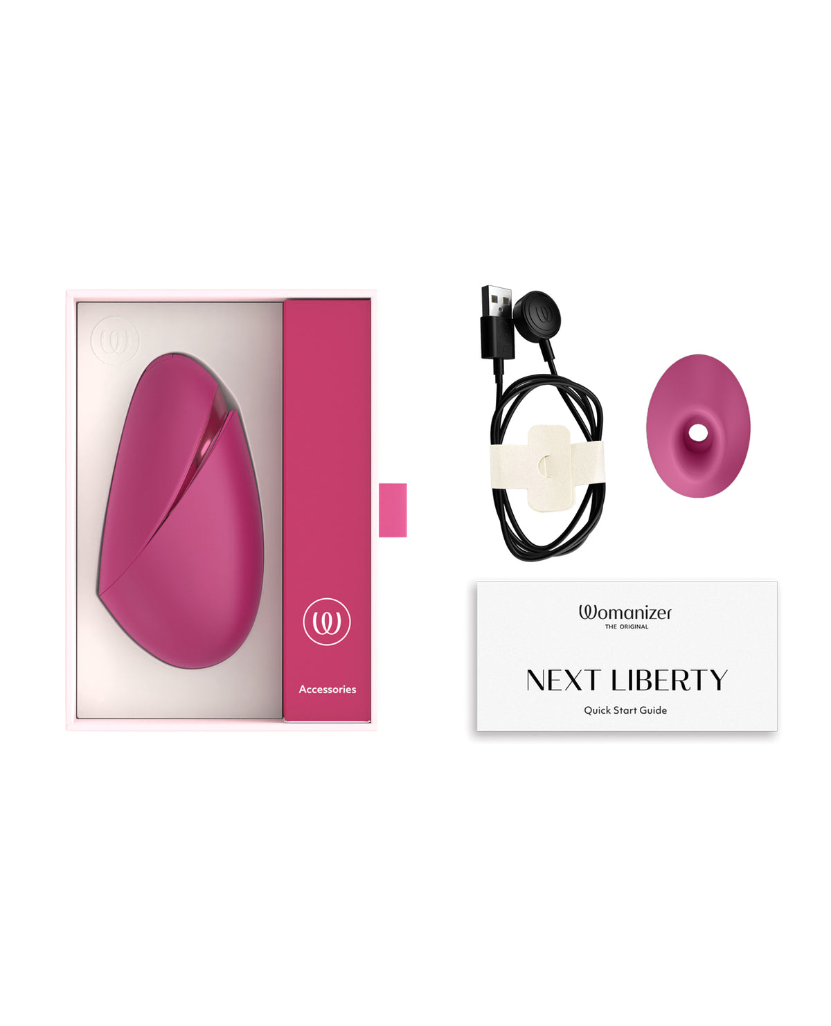 Womanizer Next Liberty compact clitoral stimulator – Vibrant Pink (view 6)